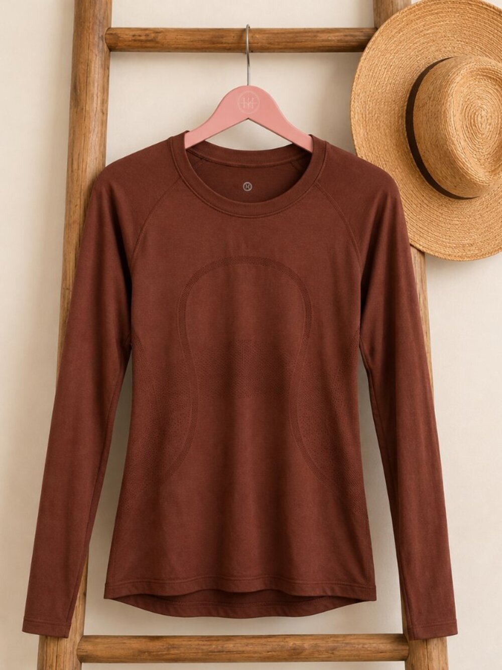 Lululemon Swiftly Tech 2.0 Long Sleeve Shirt Rust Brown Size 12